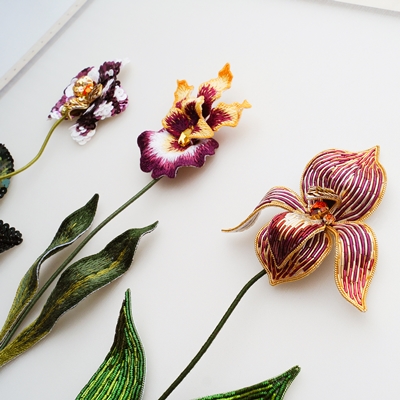 Онлайн курс по вышивке иглой "Орхидеи"