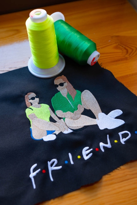 Работа ученика центра обучения вышивке «EMBcentre» на курсе "Базовый" сокращенная программа