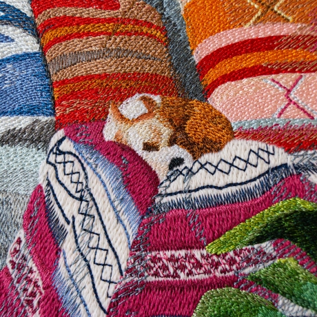 Результат работы ученика курса по «Художественной вышивке» от школы «EMBcentre»