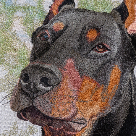 Вышивка ученика курса «Художественная вышивка» (4 дня) от школы «EMBcentre», Ярославль