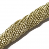 6 нитей (1,1 мм) шнур витой металлизированный Light Gold (Индия)