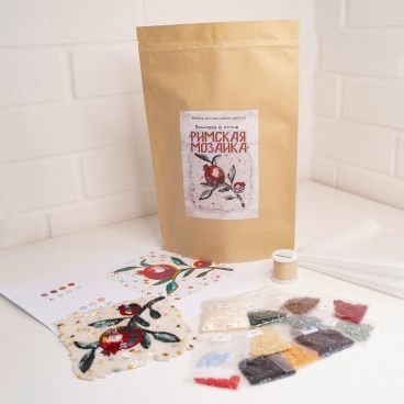 Набор материалов для вышивки к онлайн-курсу "Римская мозаика"